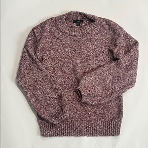 J. Crew Women’s Marled Burgundy Crewneck Sweater